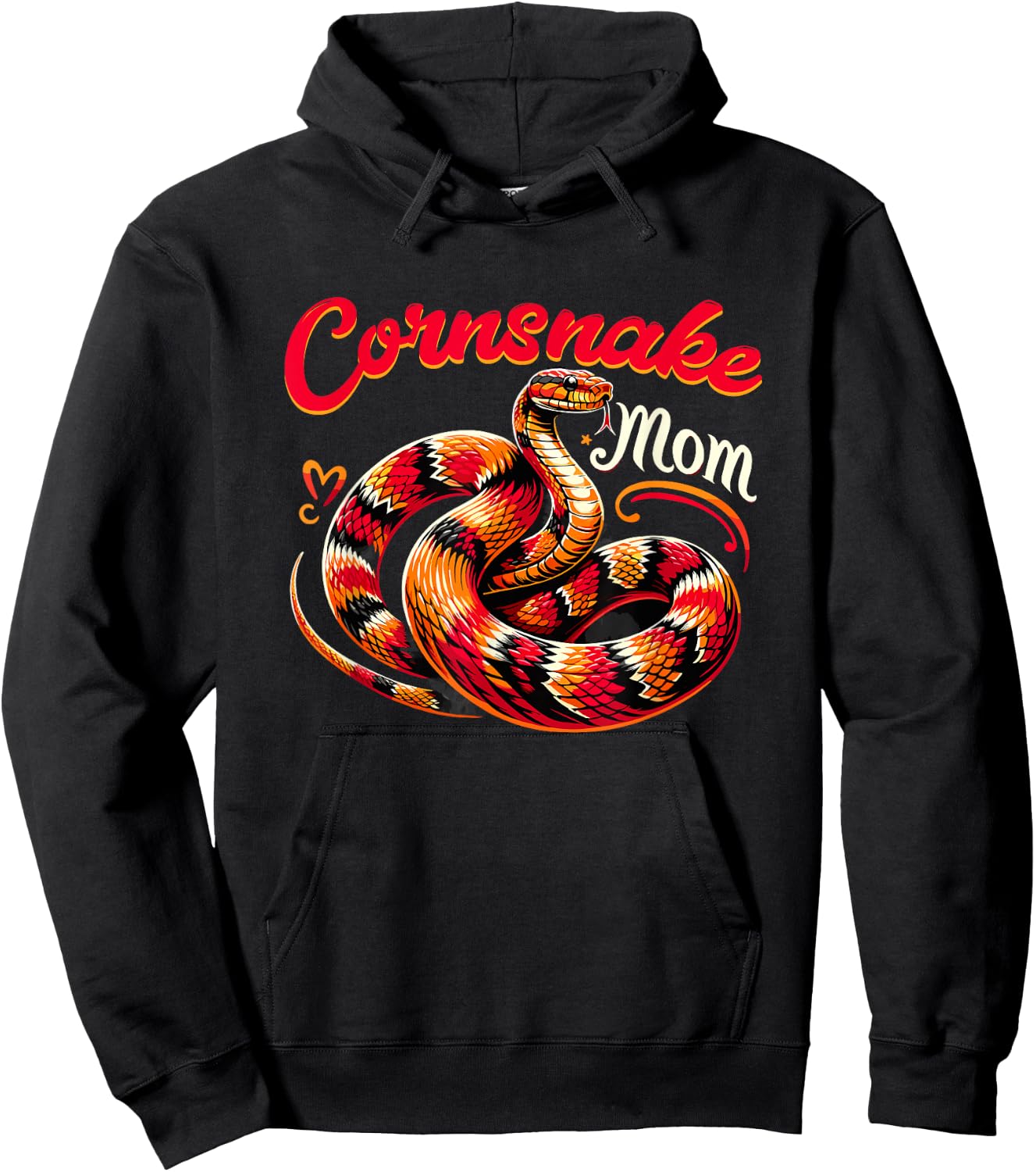 Corn Snake Mom Pet Snake Corn Snake Snake Lover Animal Hoodie - Hoodie | Black