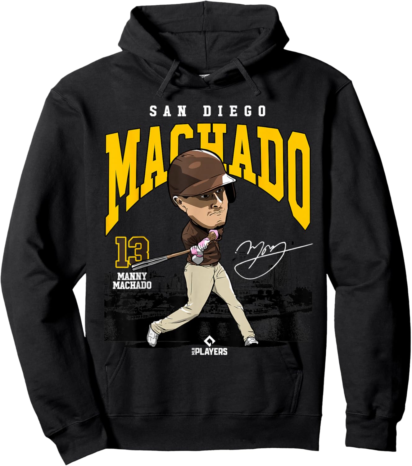 Manny Machado | San Diego Baseball MLB Players | MLBMAC4057 Hoodie - Hoodie | Black