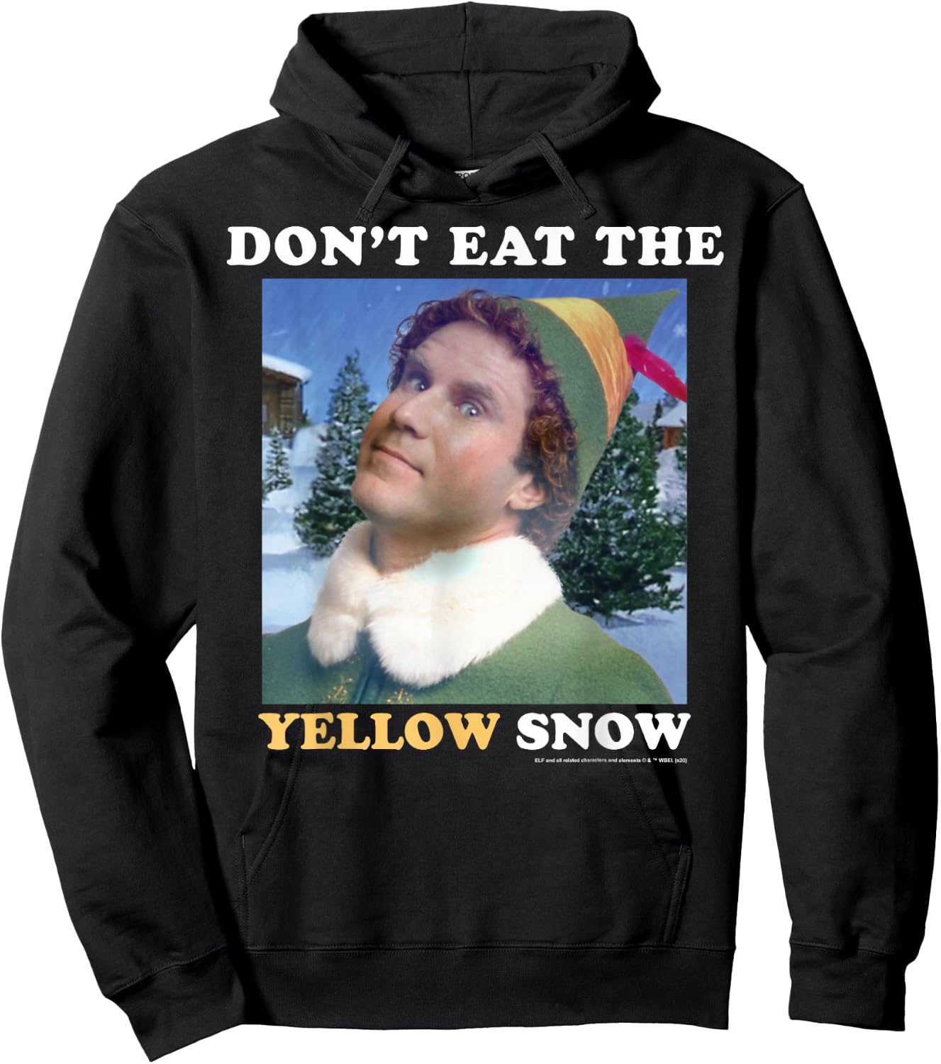 Elf Don't Eat The Yellow Snow Hoodie - Hoodie | Black