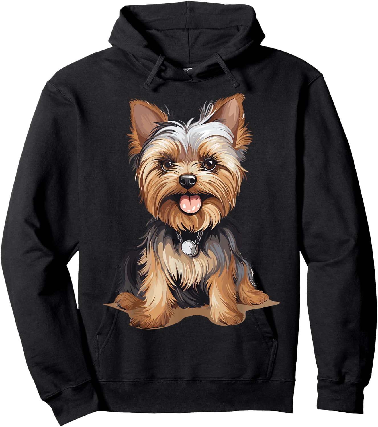 Yorkshire Terrier Yorkie Dog Breed Cute Graphic Hoodie - Hoodie | Black