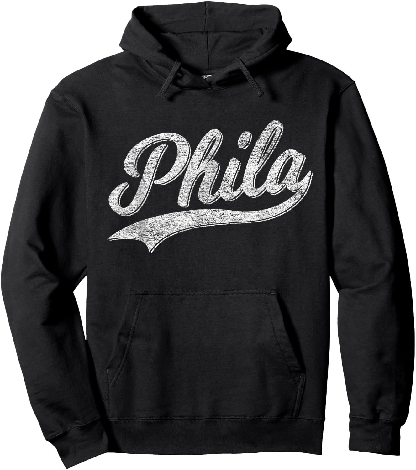 Philadelphia Phila Varsity Script Sports Jersey Style Hoodie - Hoodie | Black