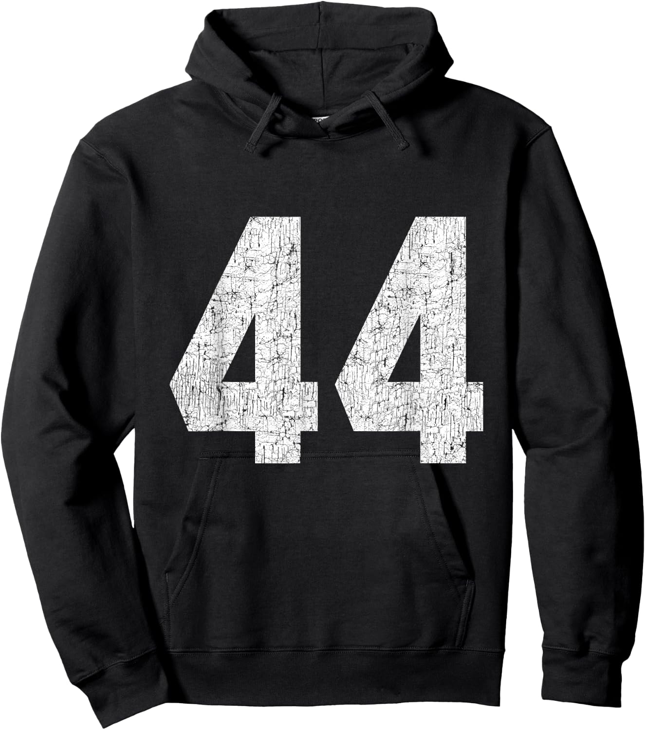 #44 Jersey Uniform Varsity Sports Number, 44th Birthday Hoodie - Hoodie | Black