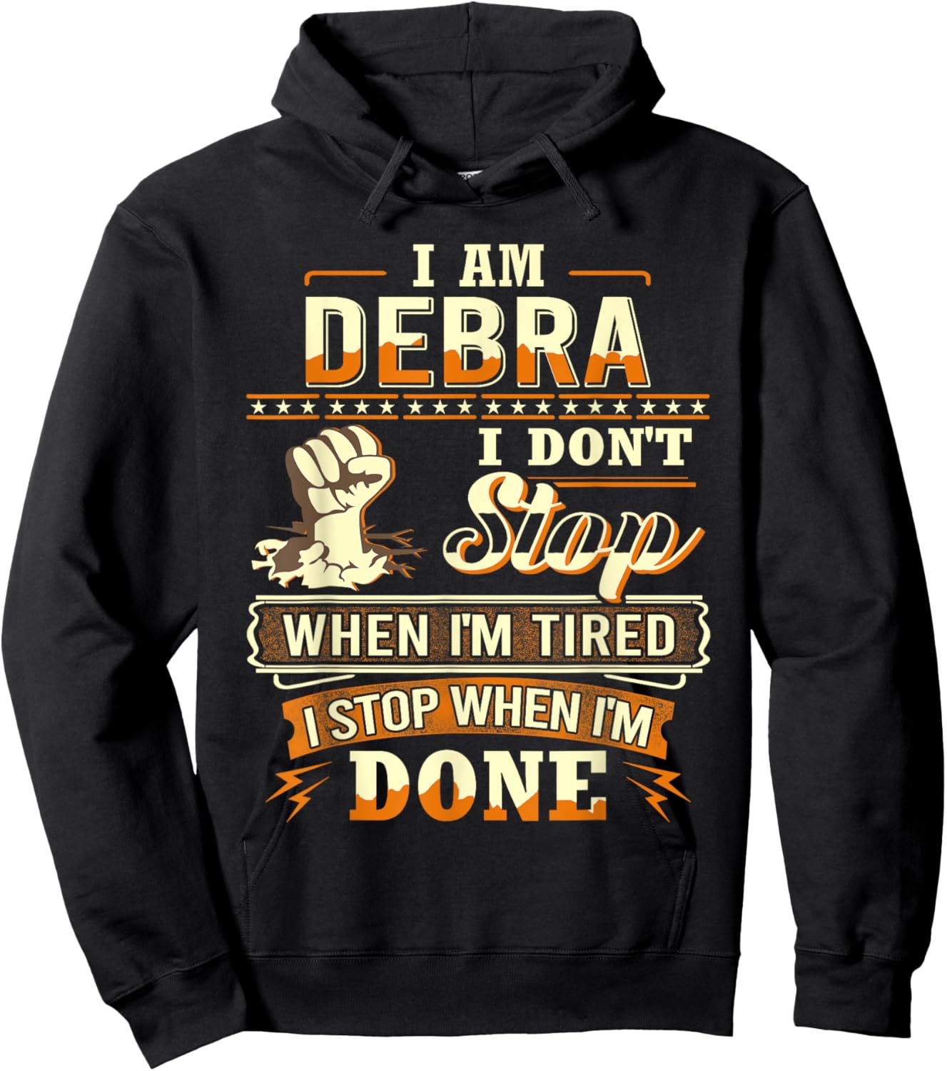 I am Debra Shirt Personalized Debra First Name Hoodie - Hoodie | Black