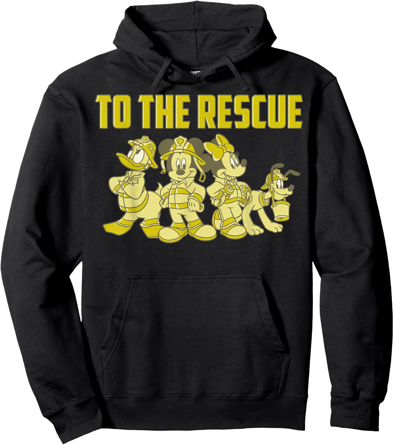 Disney Mickey And Friends Firefighters To The Rescue Hoodie - Hoodie | Black