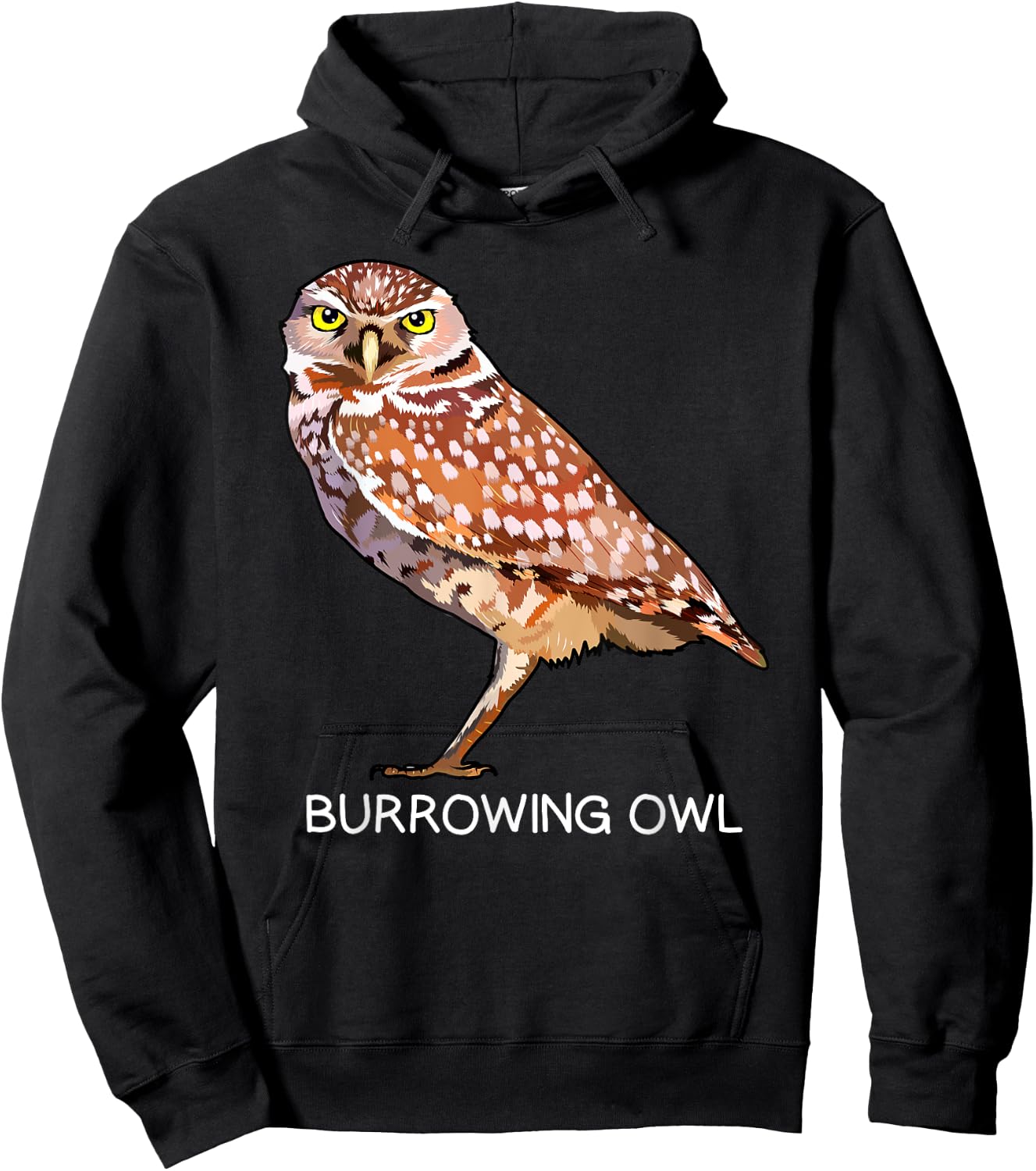 Burrowing Owl Bird Lover Hoodie - Hoodie | Black
