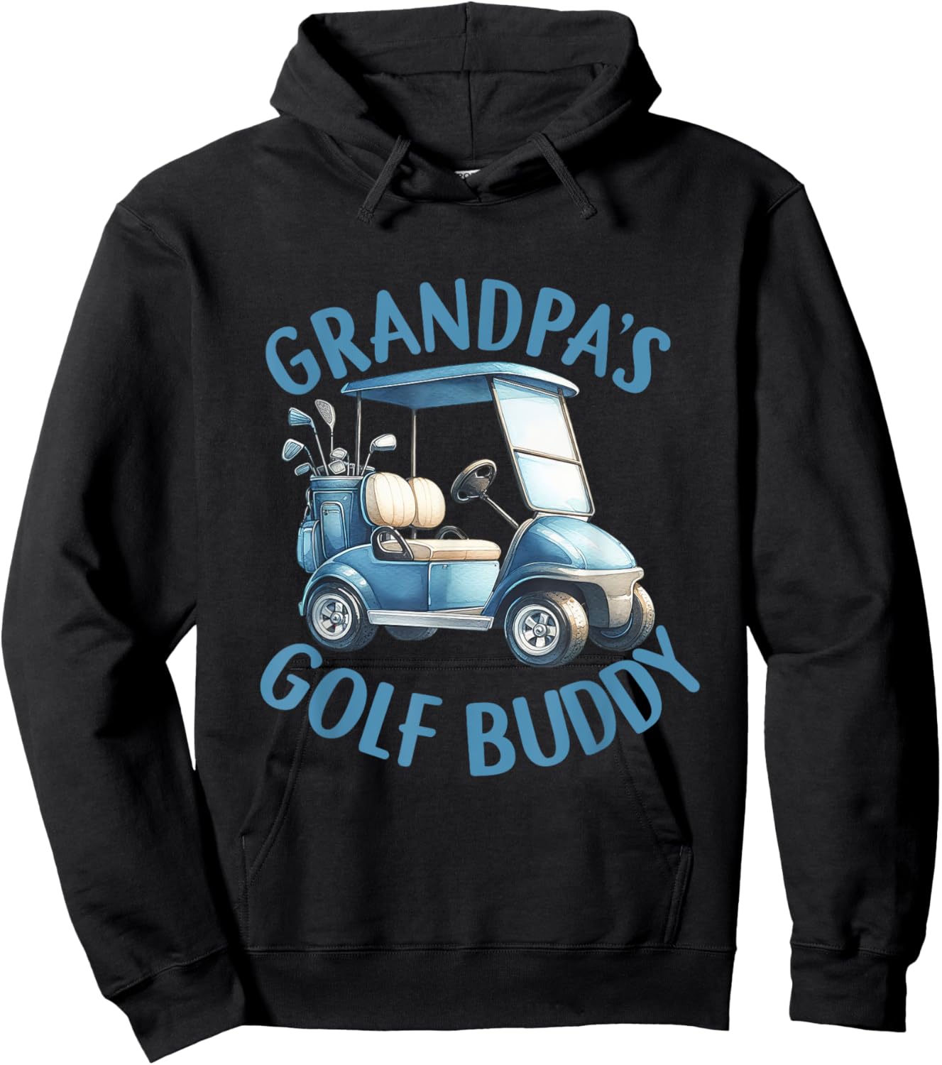 Grandpa's Gold Buddy Birthday Boy Golf Themed Matching Party Hoodie - Hoodie | Black