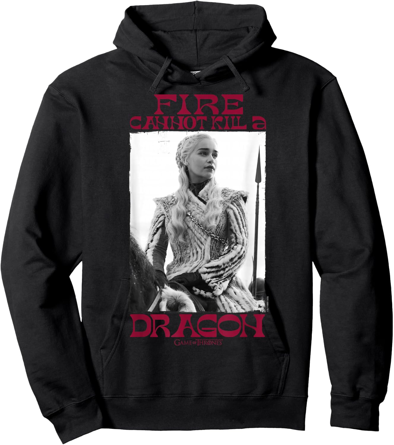 Game Of Thrones Fire Cannot Kill A Dragon Daenerys Targaryen Hoodie - Hoodie | Black