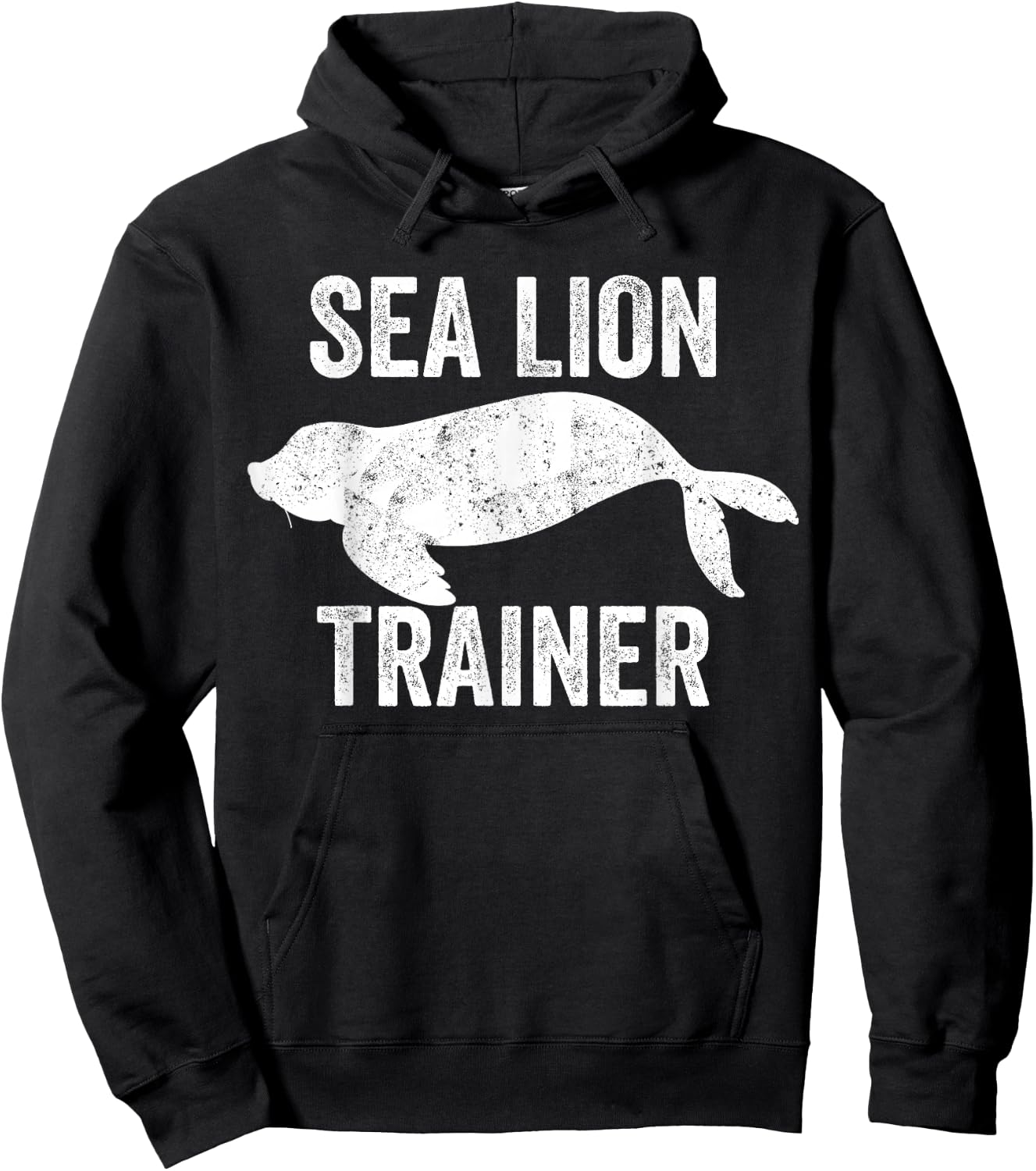 Sea Lion Trainer Animal Tamer Vintage Marine Mammal Trainer Hoodie - Hoodie | Black