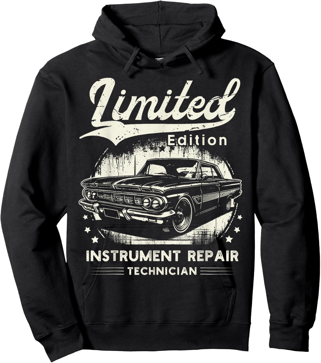 Instrument Repair Technician Job classic Worker Professional Hoodie - Hoodie | Black