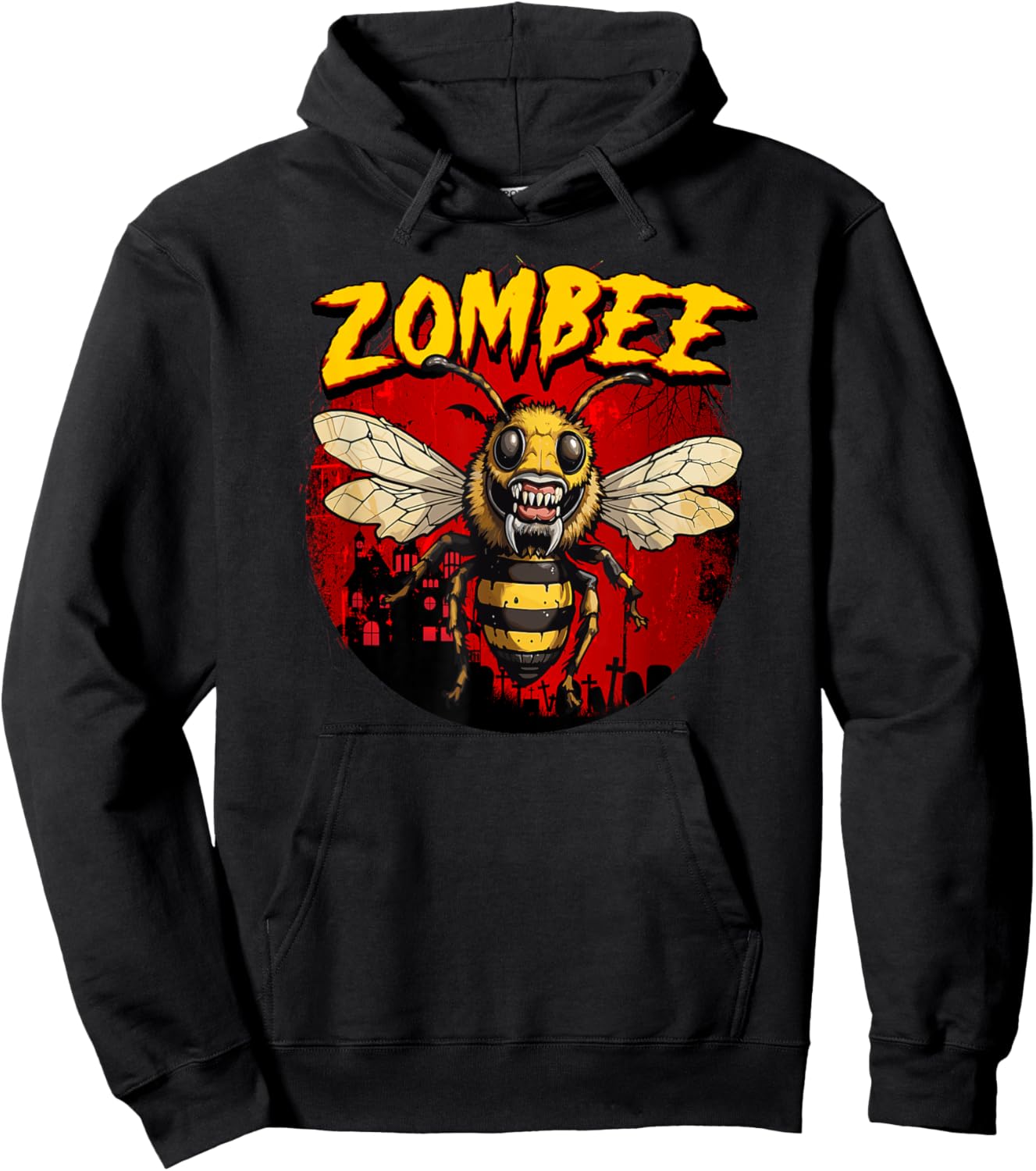 Zombee Zombie Bee Spooky Halloween Bee Costume Hoodie - Hoodie | Black