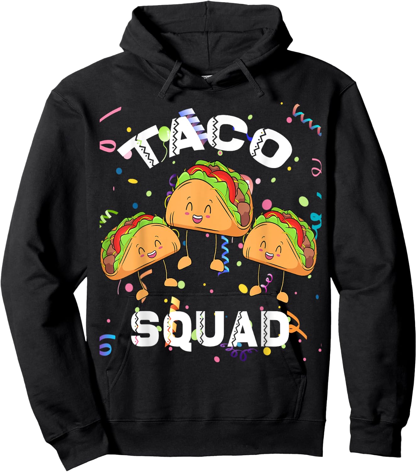 Taco Squad Mexican Party Lover Cinco De Mayo Crew Men Women Hoodie - Hoodie | Black