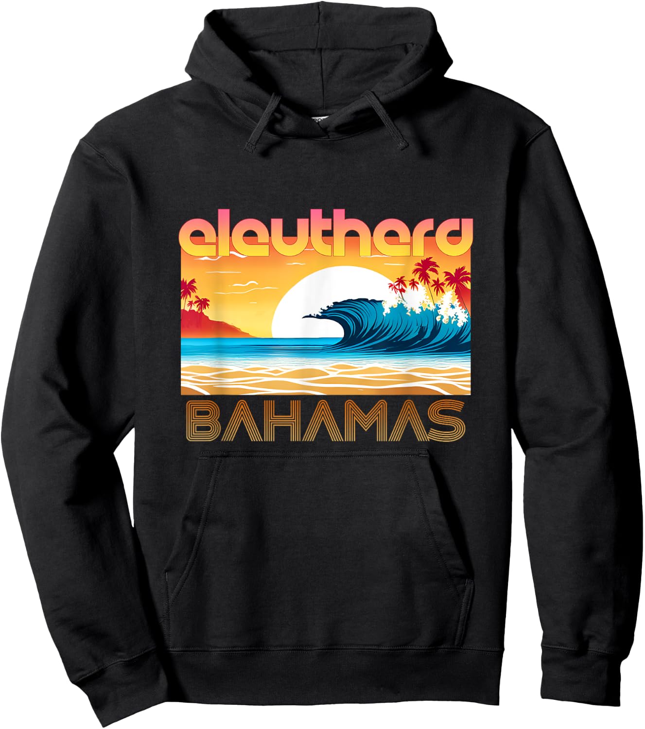 Eleuthera Retro Vintage Souvenir Apparel - Eleuthera Hoodie - Hoodie | Black