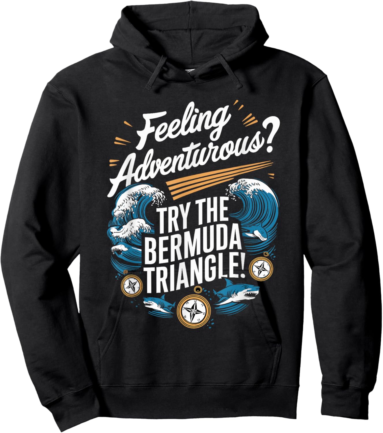 Bermuda Triangle Mysterious Disappearances Unexplained Hoodie - Hoodie | Black