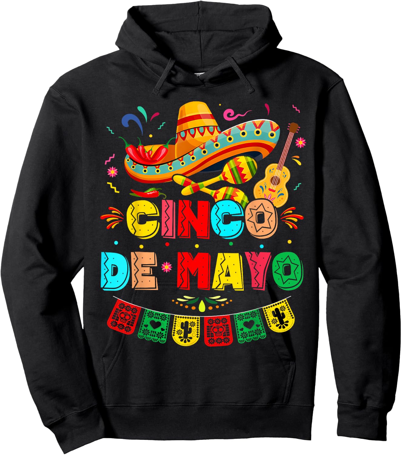 Cinco De Mayo Mexican Fiesta 5 De Mayo Kids Hoodie - Hoodie | Black