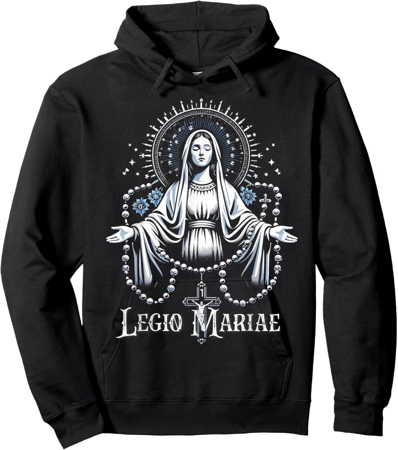 Legion Of Mary Our Lady Catholic Hoodie - Hoodie | Black