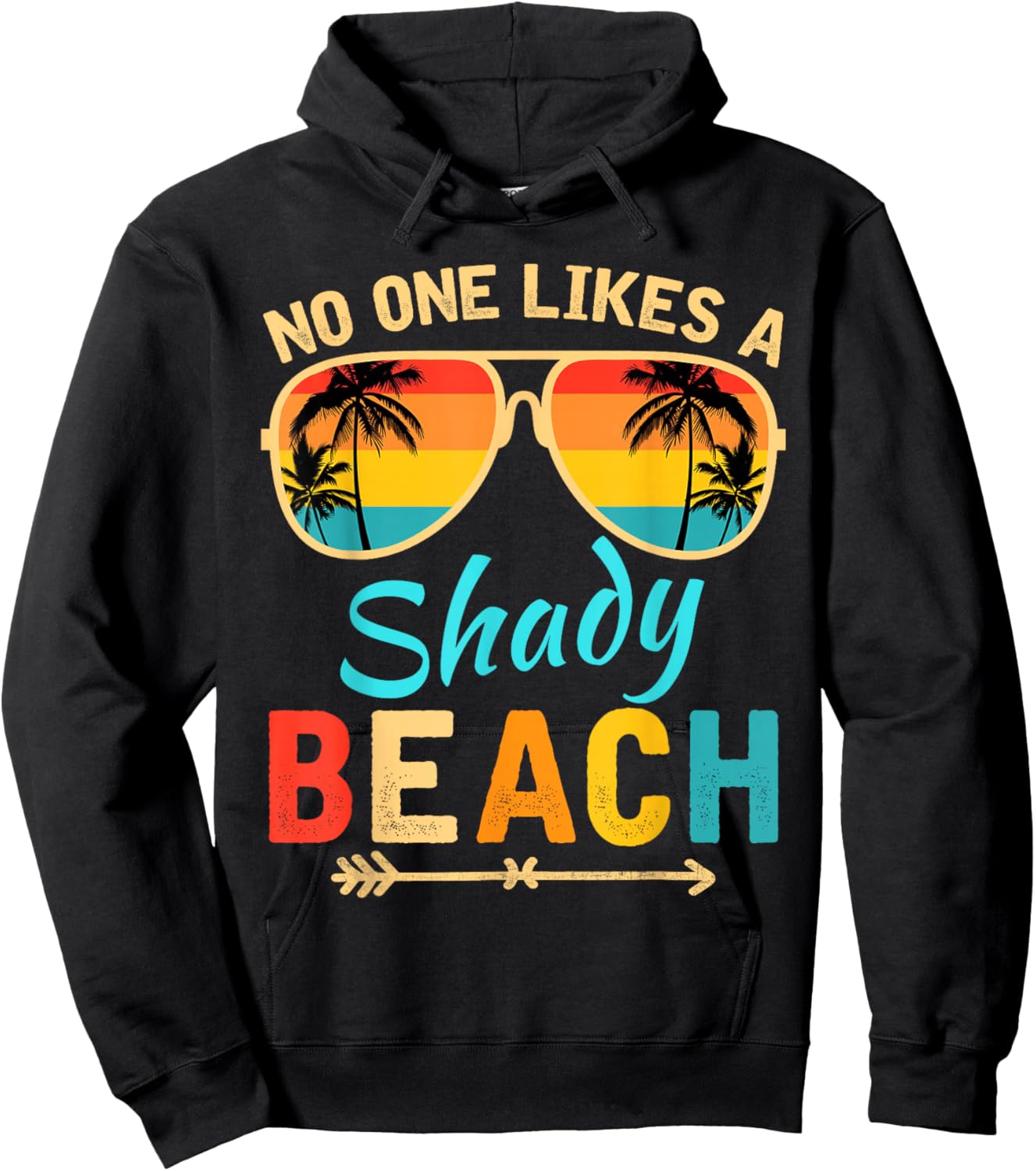 No One Like A Shady Beach Vacay Mode Traveling Surfing Women Hoodie - Hoodie | Black