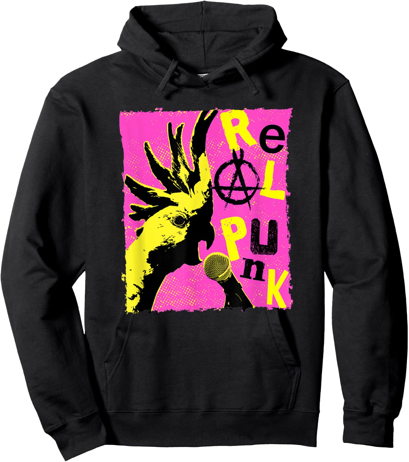 Real Punk - Cockatoo Hoodie - Hoodie | Black