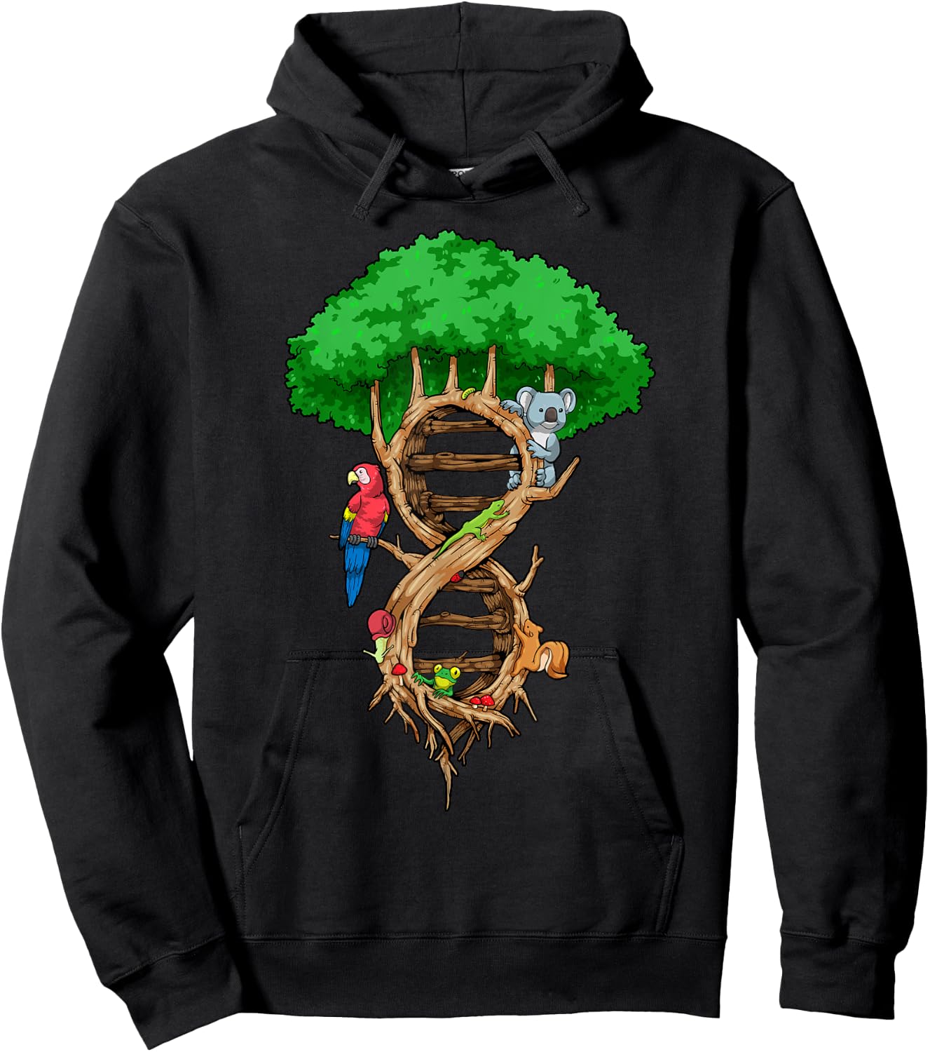 Infinite Tree of Life DNA Biology Environment Lover Genetics Hoodie - Hoodie | Black