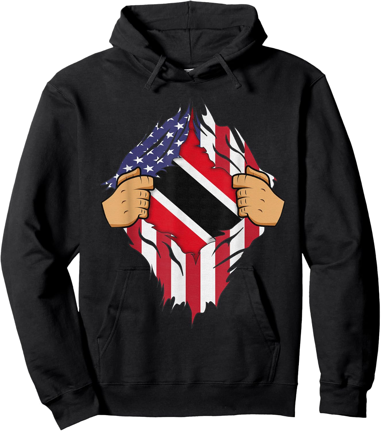 TRINIDAD AND TOBAGO FLAG Men Women Kids Gift Hoodie - Hoodie | Black