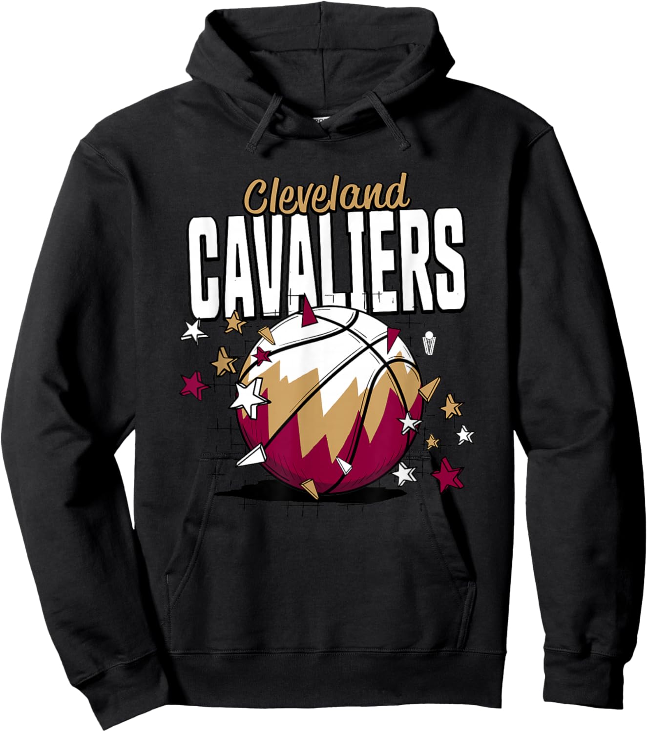 NBA Cleveland Cavaliers Basketball Doodle Stars Hoodie - Hoodie | Black