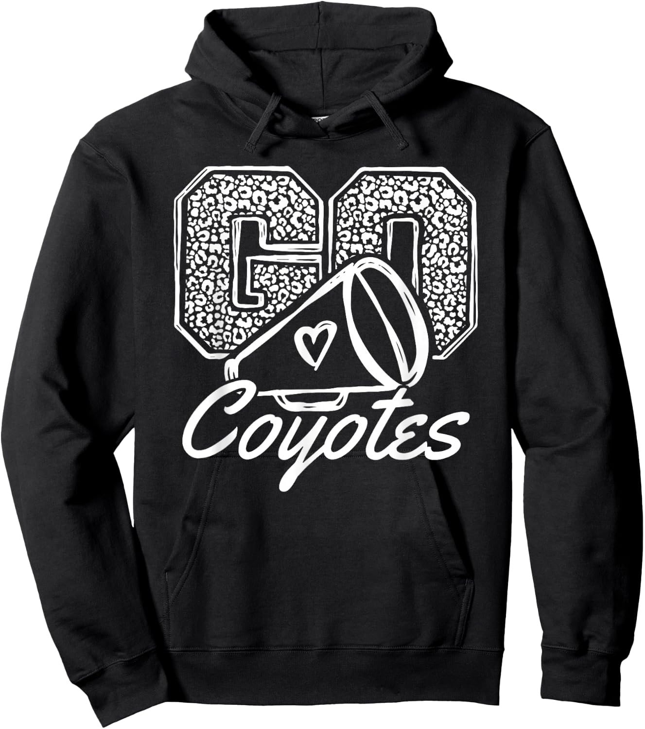 Go Cheer Coyotes Sports Name Gifts Men Women Boy Girl Hoodie - Hoodie | Black