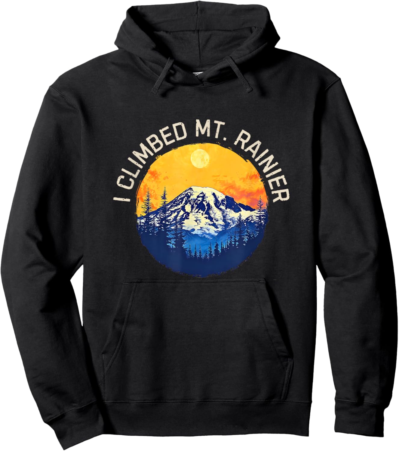 Mount Rainier Souvenir / Mt. Rainier Hoodie - Hoodie | Black