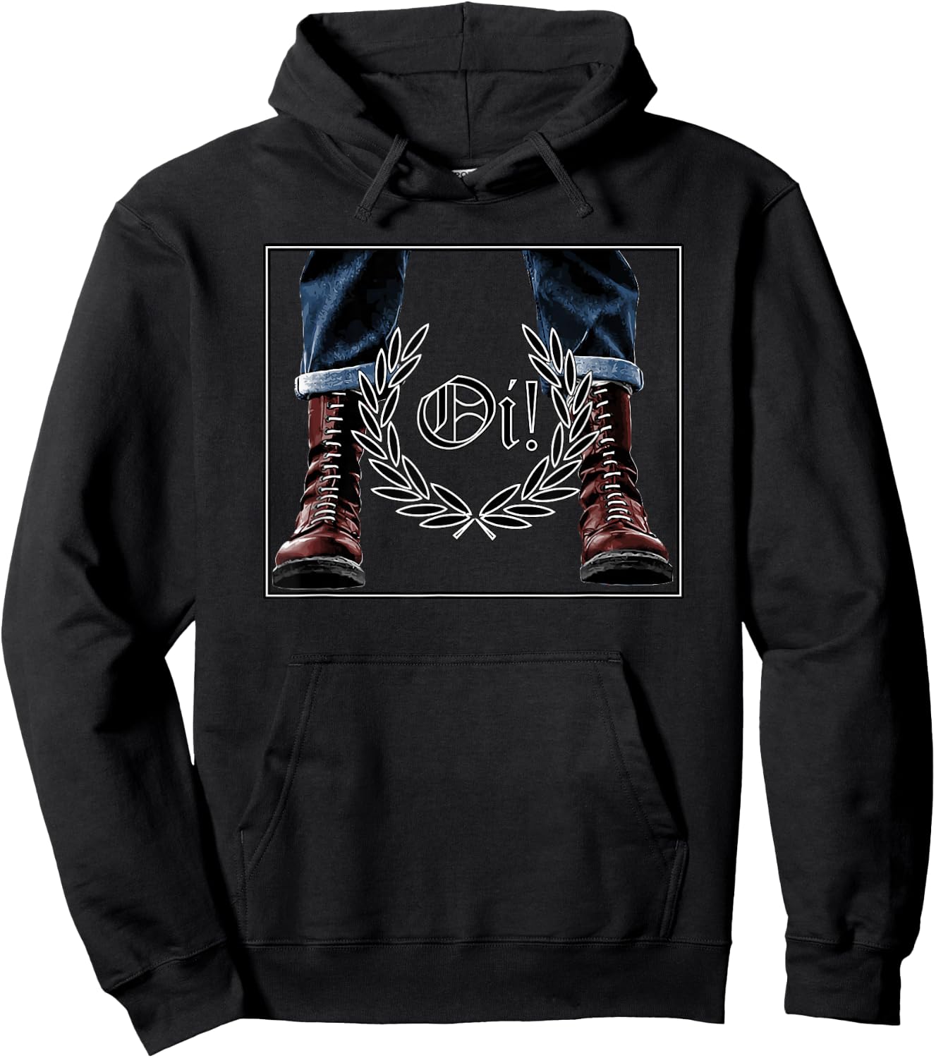 Skinhead Music Oi! Oi! Oi! Hoodie - Hoodie | Black