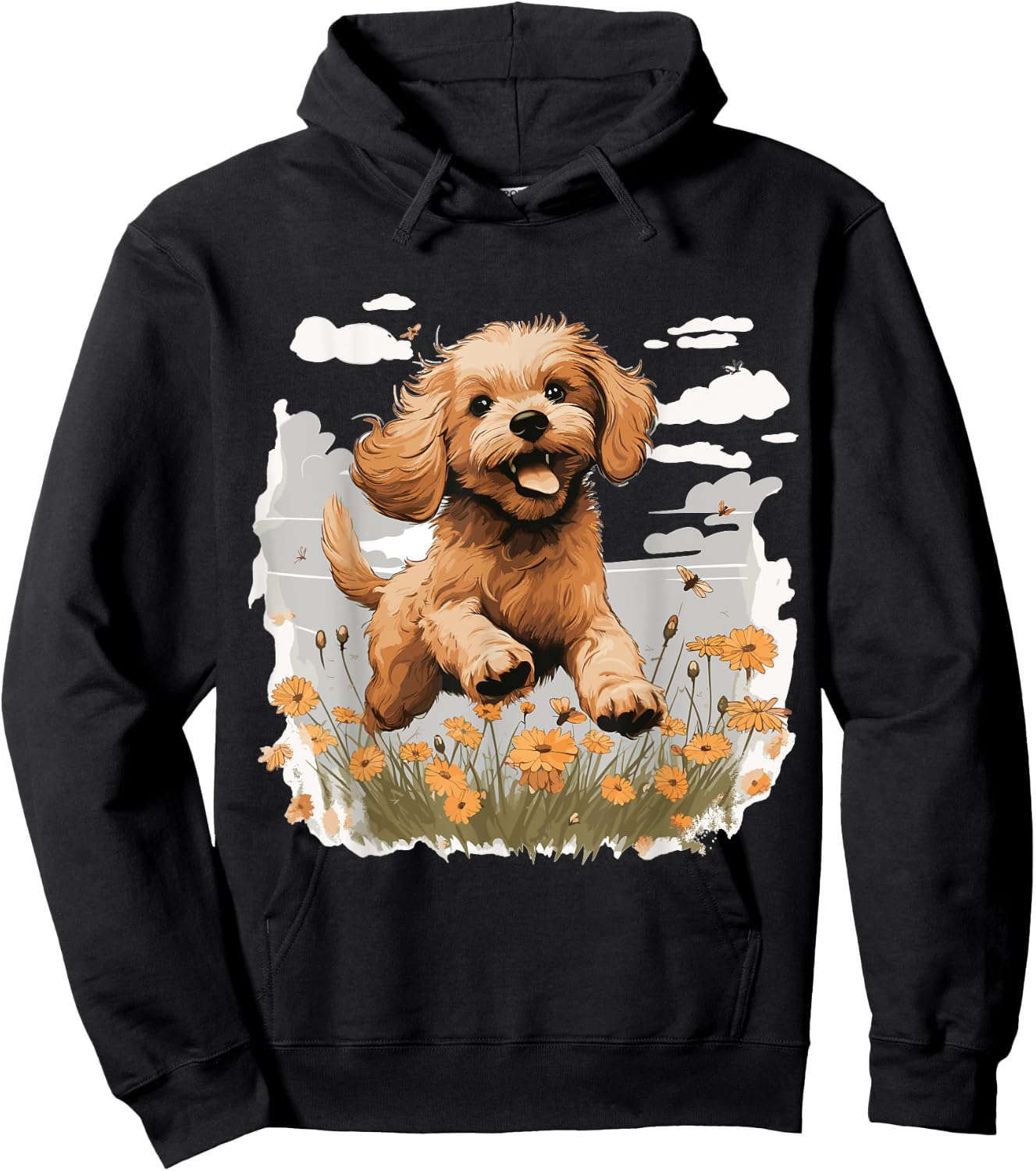 Cavapoo Dog Breed Pet Cute Graphic Hoodie - Hoodie | Black