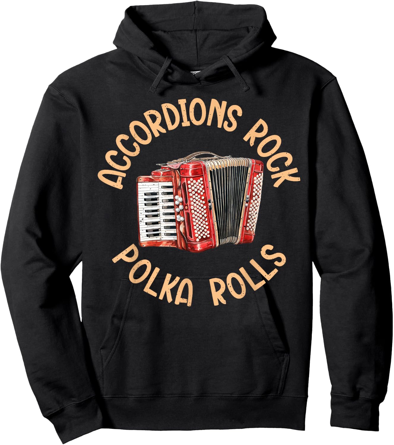 Accordions Rock Polka Rolls Polish Polka Hoodie - Hoodie | Black