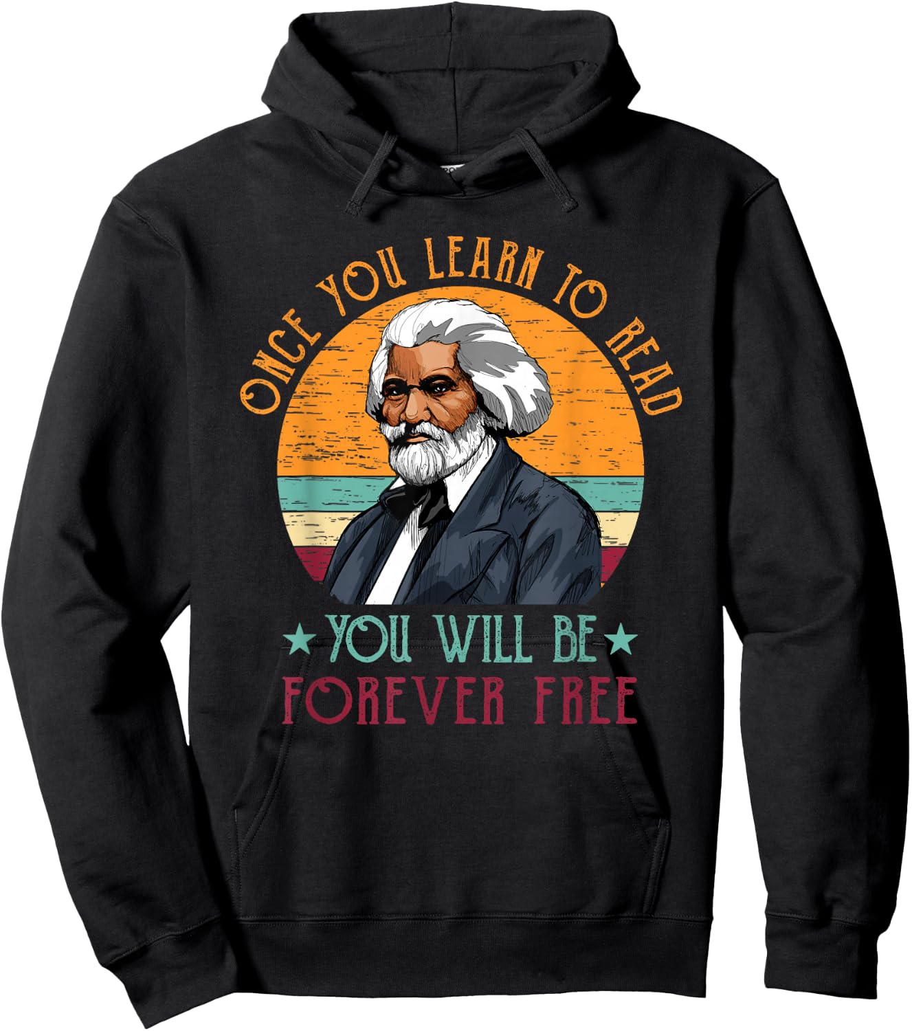 Frederick Douglass Quote Vintage Gift Black History Month Hoodie - Hoodie | Black