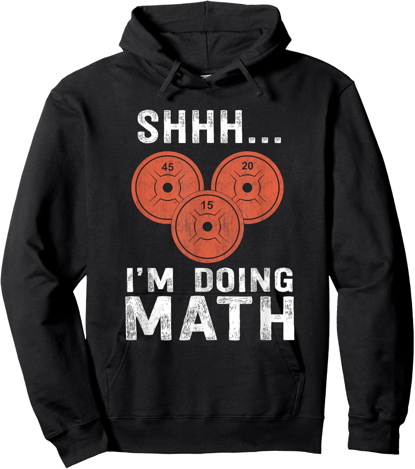 Math Lover Gym Weightlifting Funny Quote Workout Exercise Hoodie - Hoodie | Black