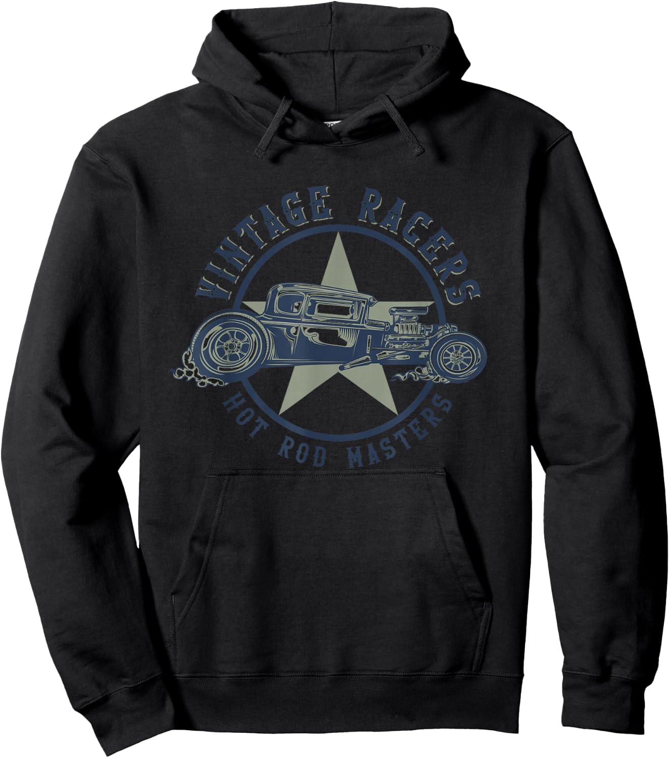 Hot Rod Vintage Racers Hotrod Masters Classic Oldschool Cars Hoodie - Hoodie | Black