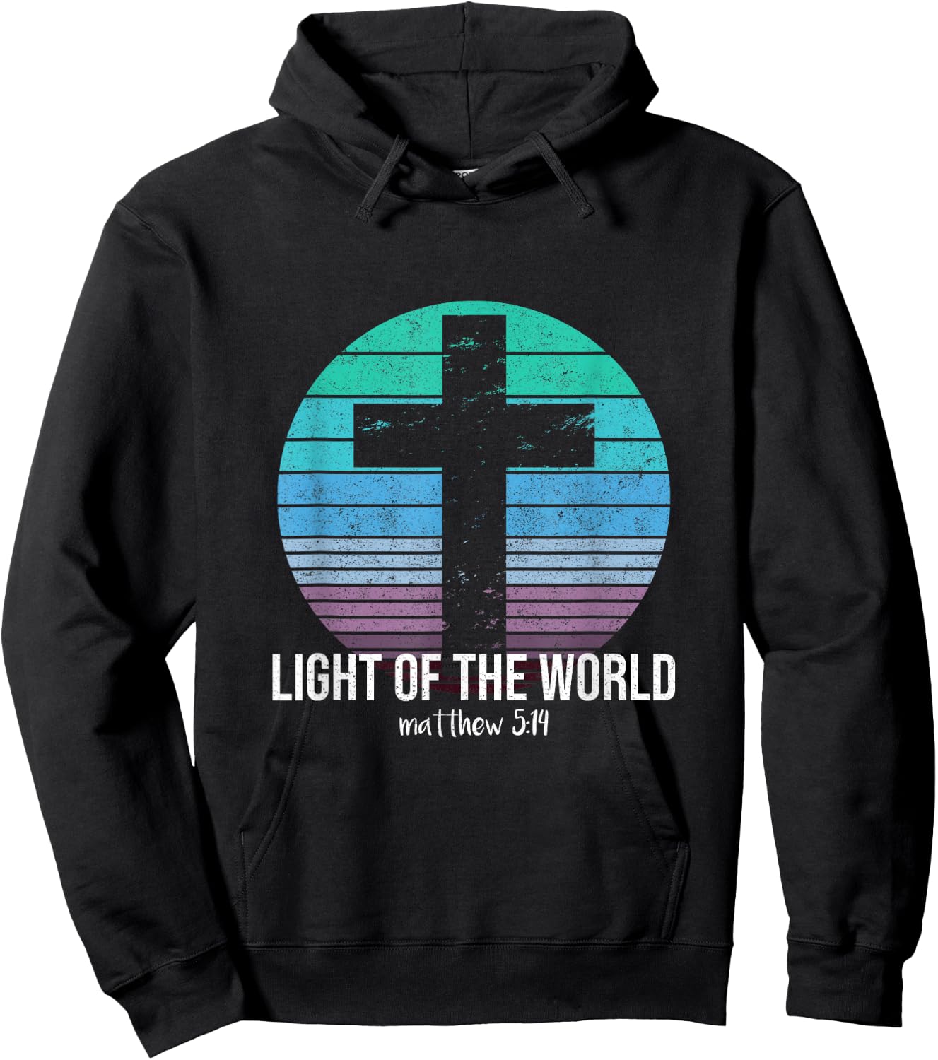 Light Of The World Matthew 5:14 Bible Scripture Christian Hoodie - Hoodie | Black