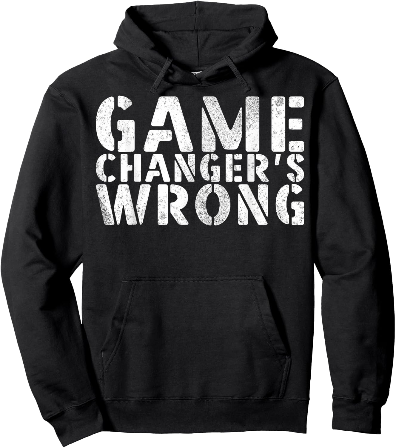 Game Changer's Wrong Baseball Softball Player Hoodie - Hoodie | Black