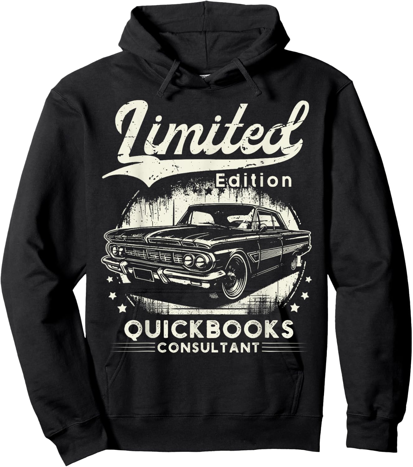 QuickBooks Consultant Job Car Birthday Worker Professional Hoodie - Hoodie | Black