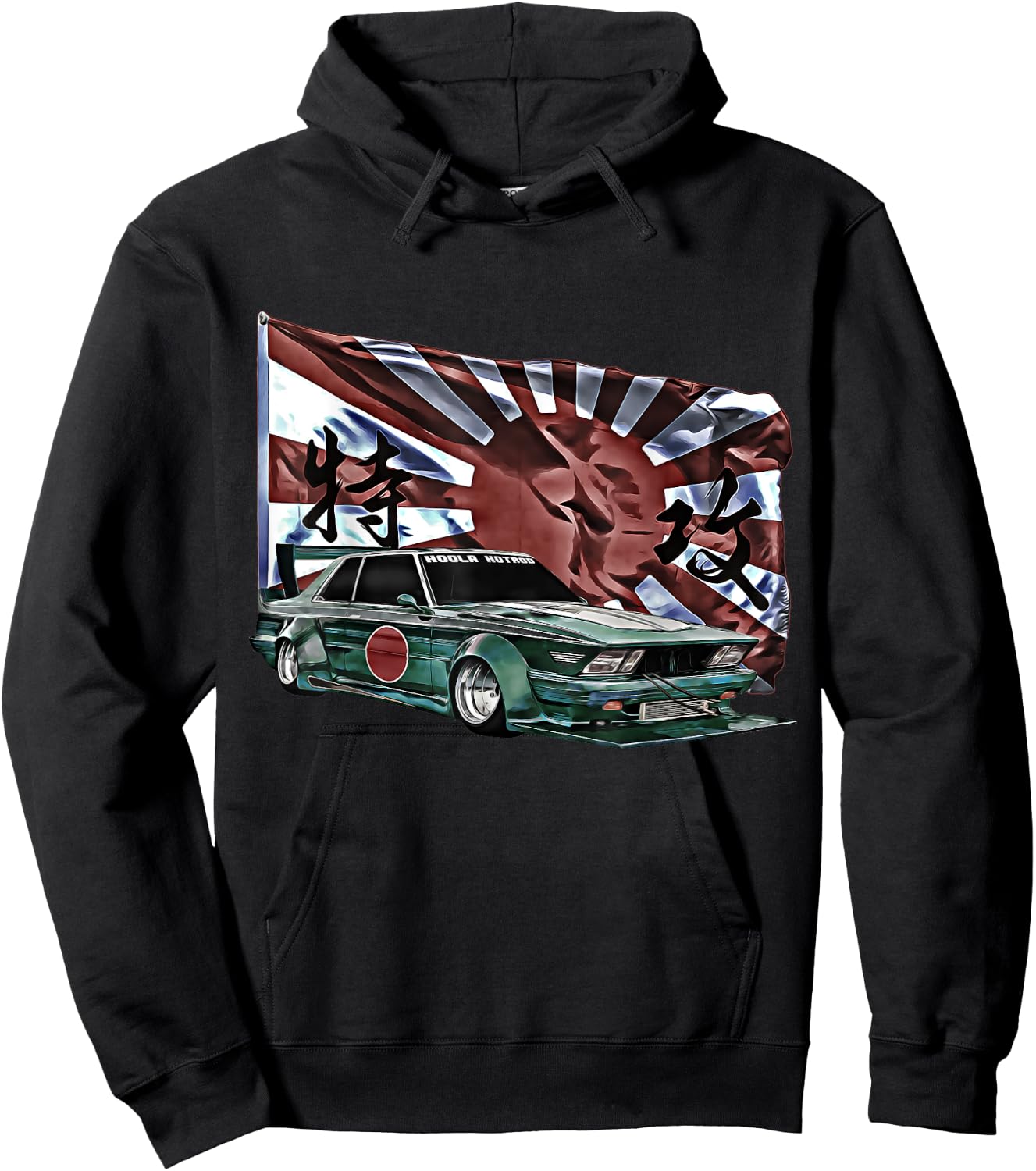 Kamikaze,Bosozoku,Shakotan,Garuchan,Kyusha,Yankii,Bippu,Race Hoodie - Hoodie | Black