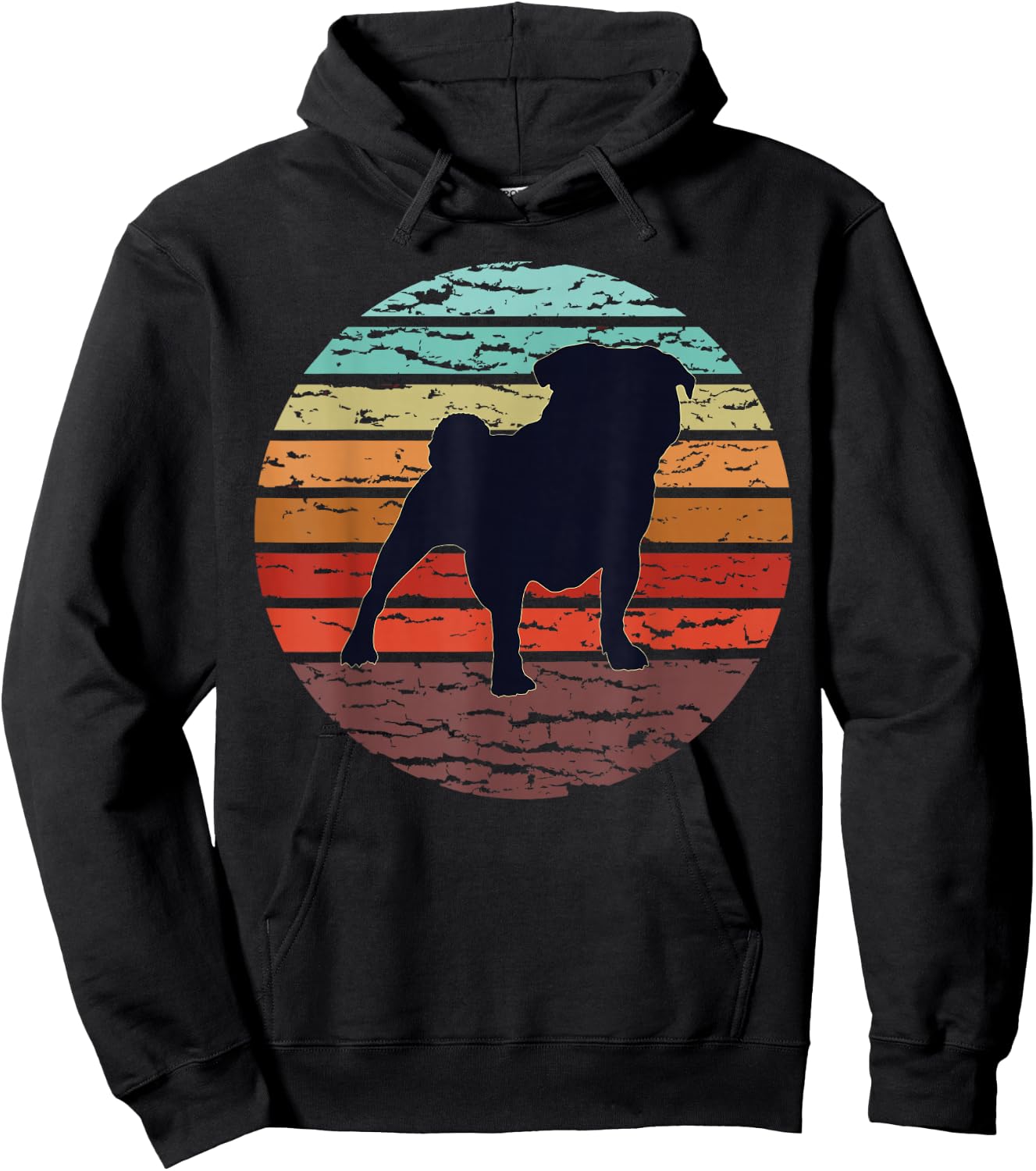 Pug Pug Hoodie - Hoodie | Black