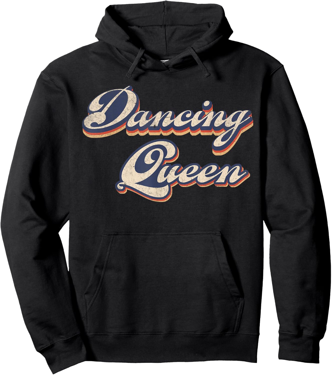 Dancing Queen Retro Dance Mom Vintage Dancing 70s Hoodie - Hoodie | Black