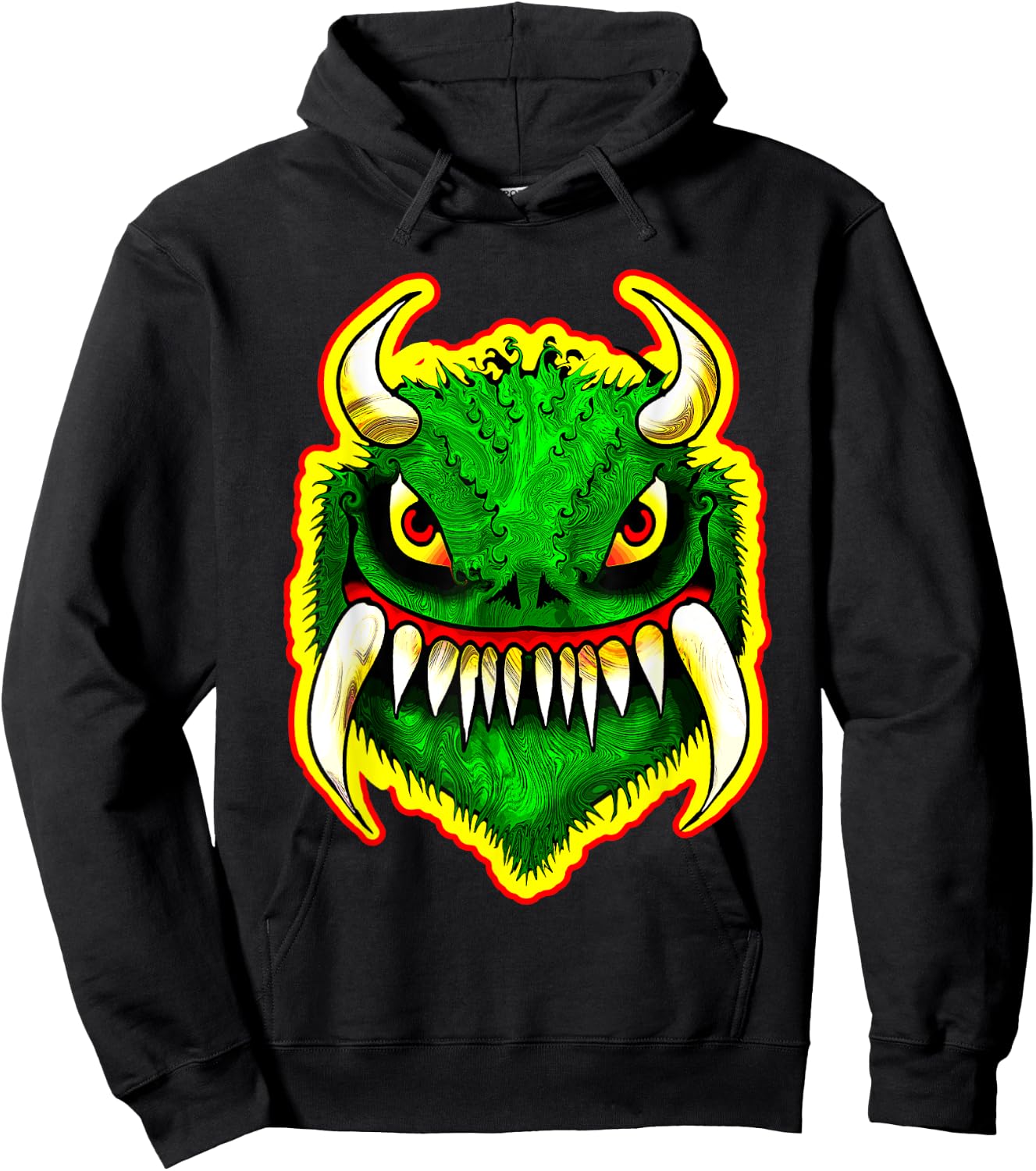 The Hodag of Rhinelander, Wisconsin Monster Cryptid Creature Hoodie - Hoodie | Black