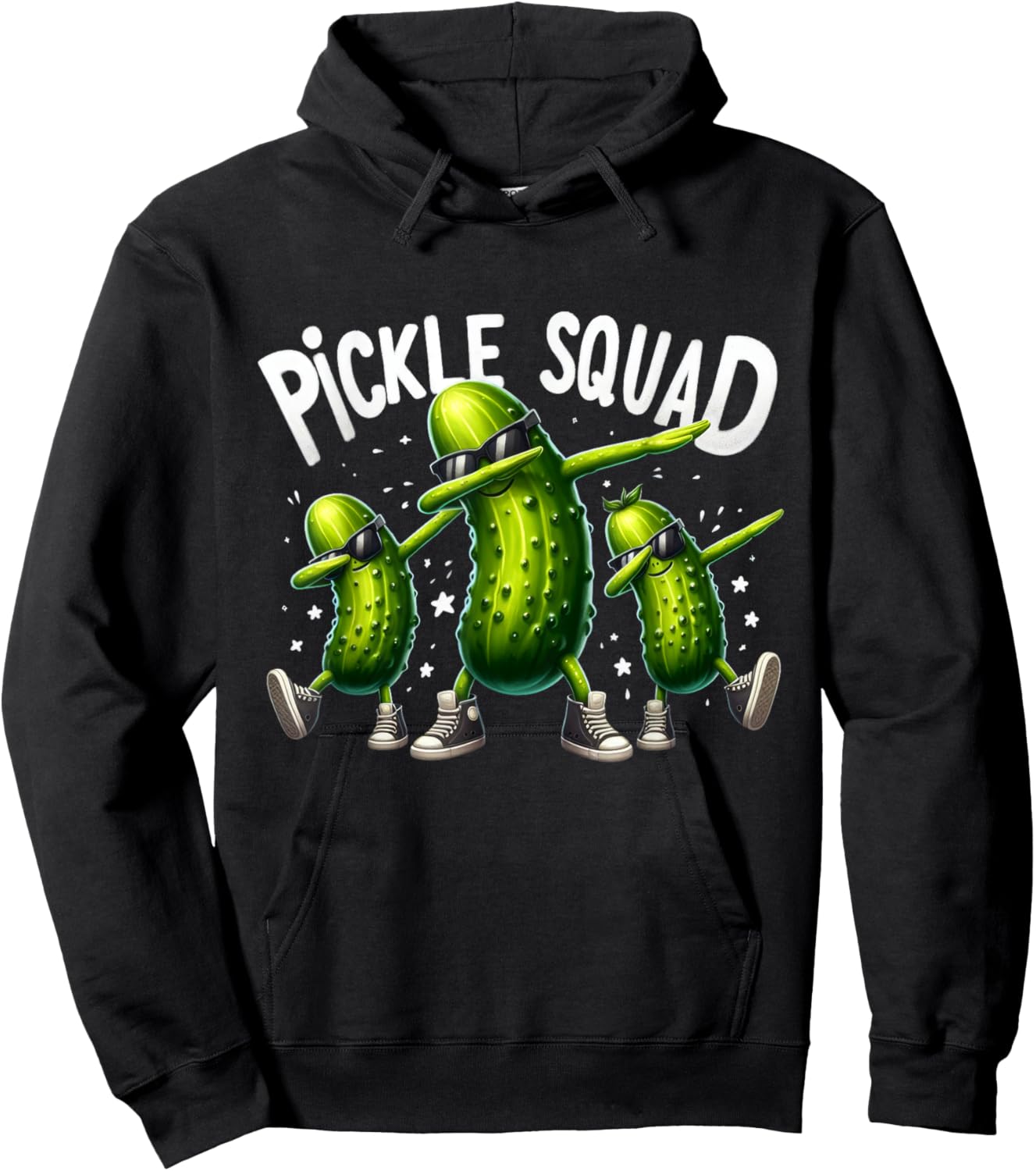 Pickle Squad Vegan Dill Big Dill Gang Lovers Pickle Lover Hoodie - Hoodie | Black