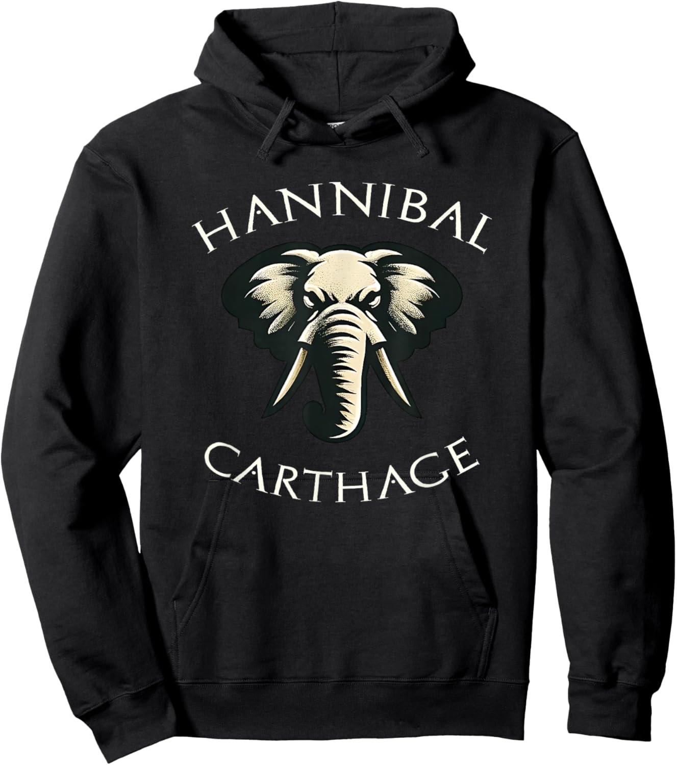 Hannibal Carthage War Elephant Hoodie - Hoodie | Black