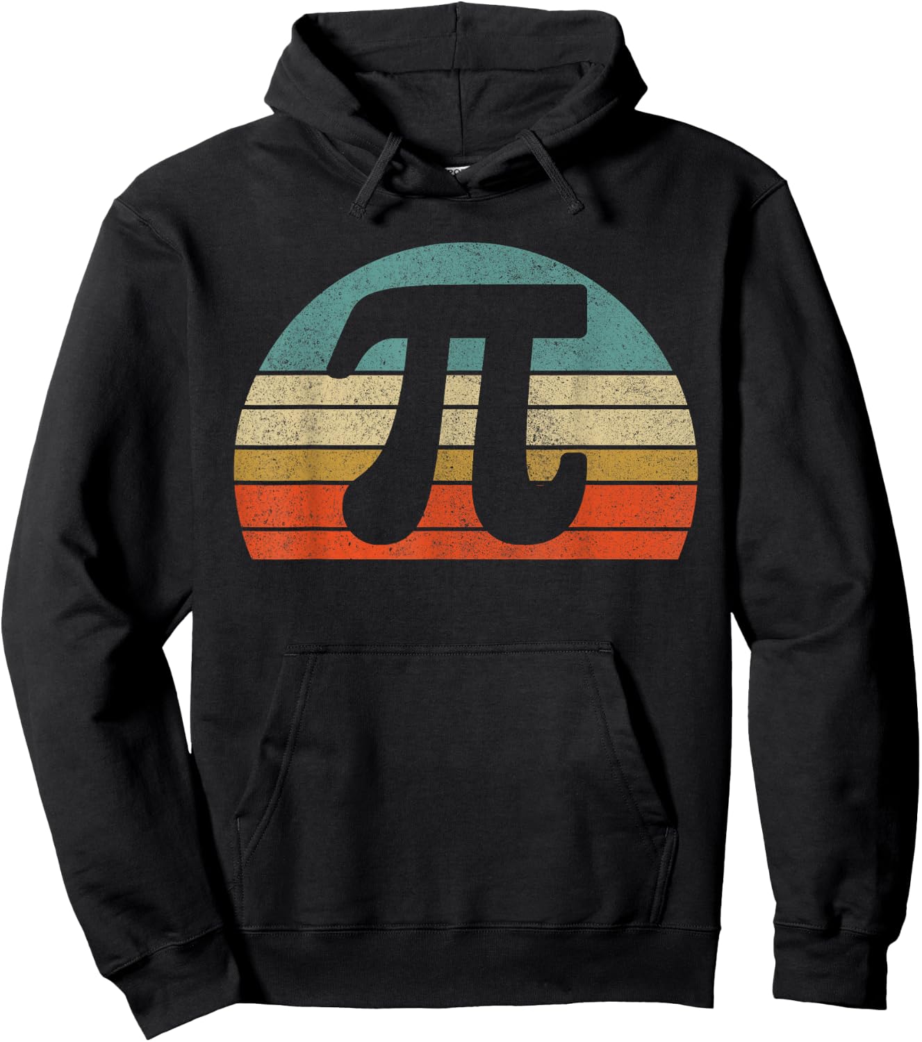Funny Pi Day Vintage Nerd Geek Pie 3.14 Cute Sunset Diy Hoodie - Hoodie | Black