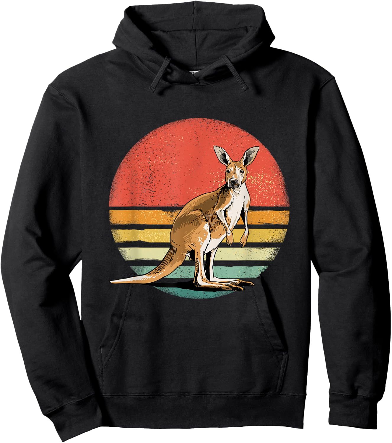 Retro Vintage Kangaroo Shirt For Kangaroo Lovers Hoodie - Hoodie | Black