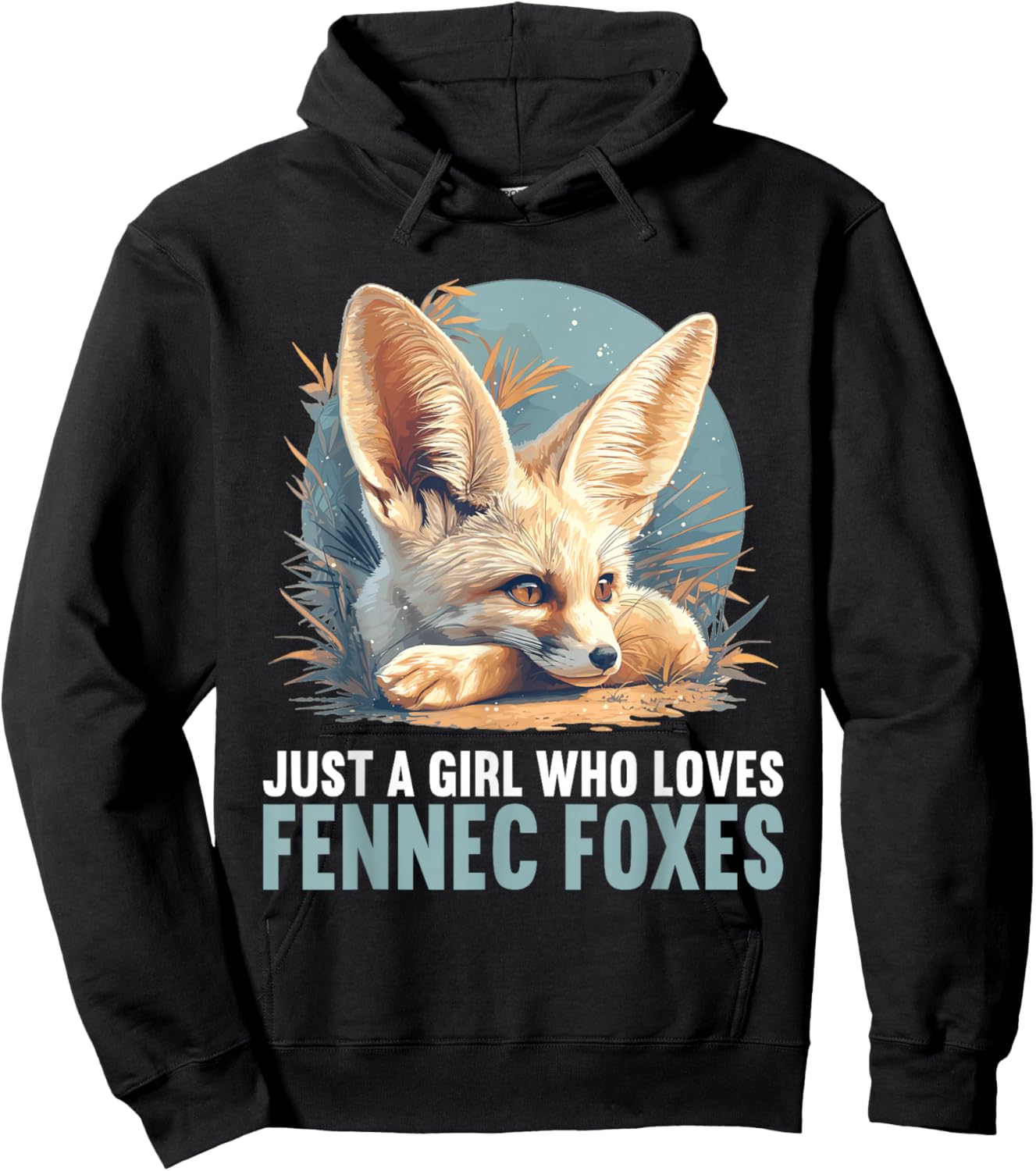 Just a Girl who loves Fennec Foxes Fennec Fox Hoodie - Hoodie | Black