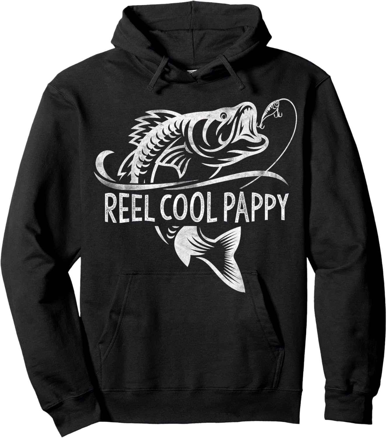 Reel Cool Pappy Fishing Gifts Pappy Father's Day Hoodie - Hoodie | Black
