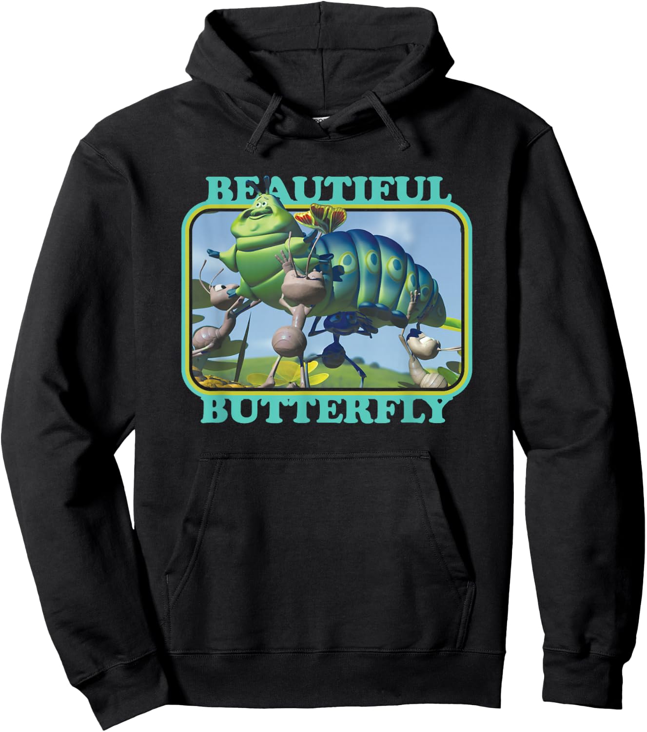 Disney Pixar A Bug's Life Secret Beautiful Butterfly Hoodie - Hoodie | Black