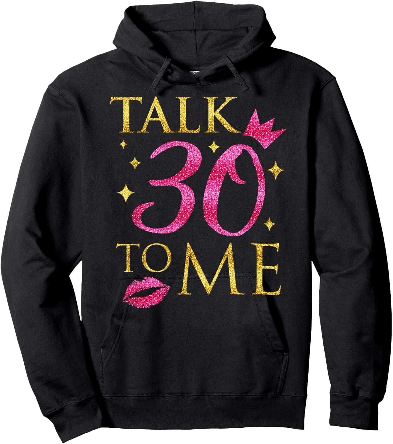 "Talk 30 To Me" Funny Birthday Hoodie - Hoodie | Black