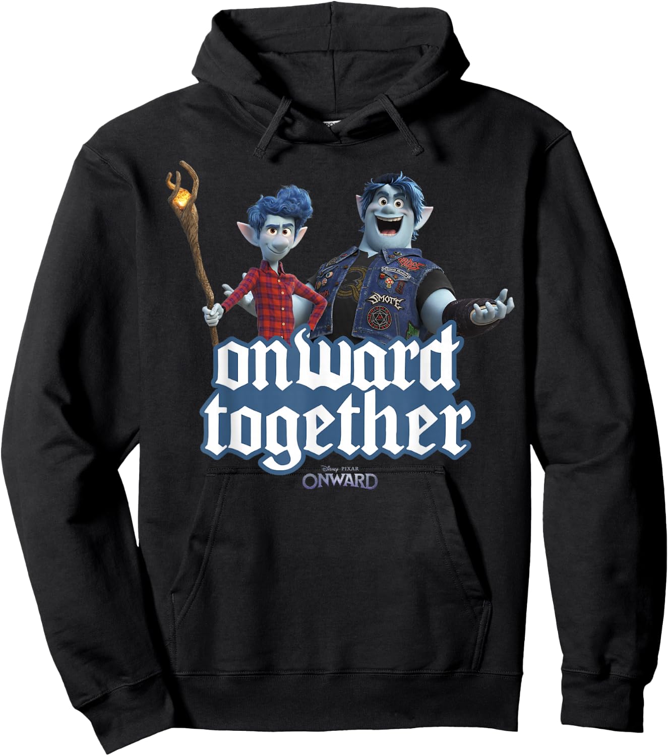 Disney Pixar Onward Barley & Ian Onward Together Hoodie - Hoodie | Black