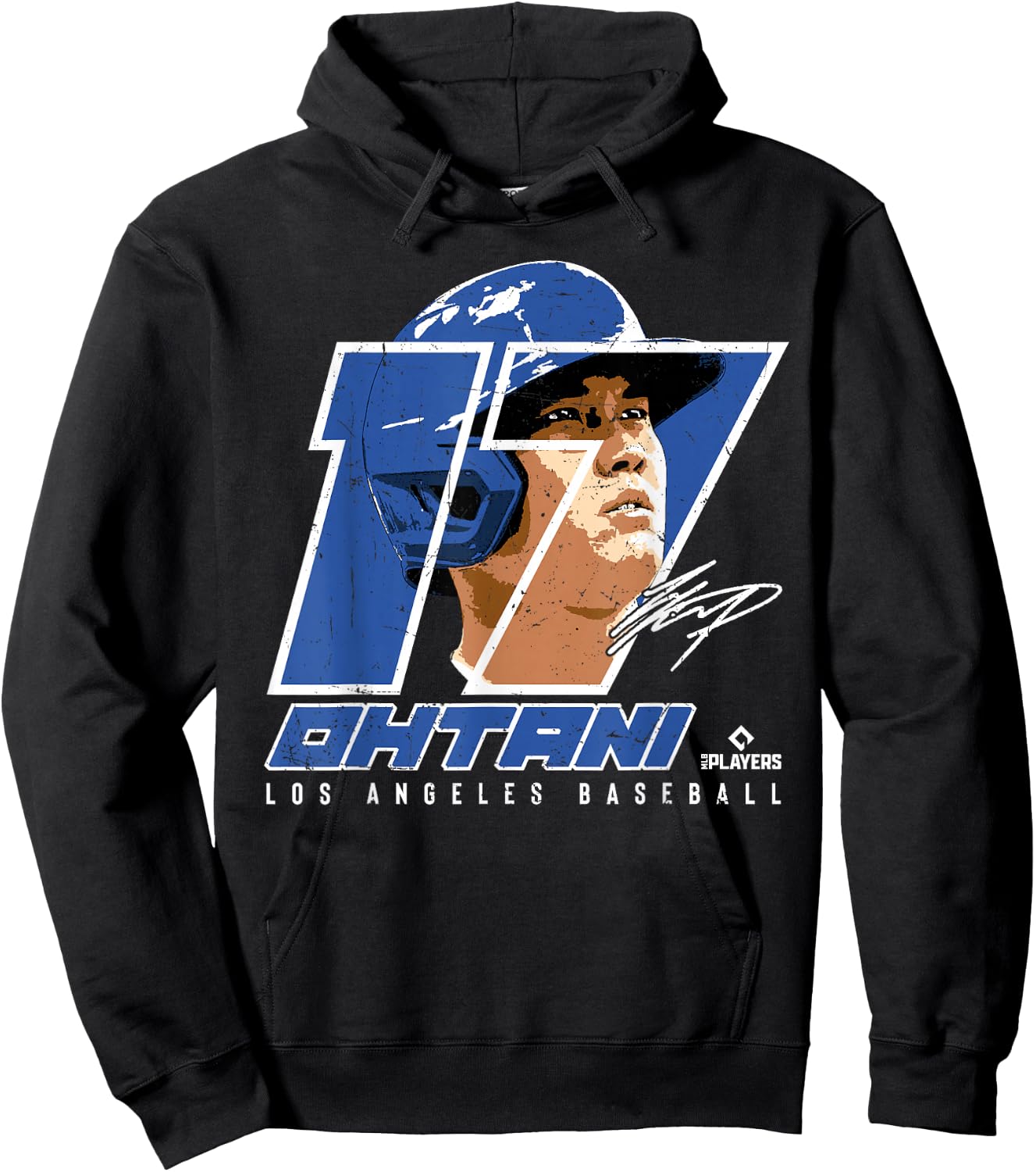 Silhouette Shohei Ohtani Los Angeles MLBPA Hoodie - Hoodie | Black