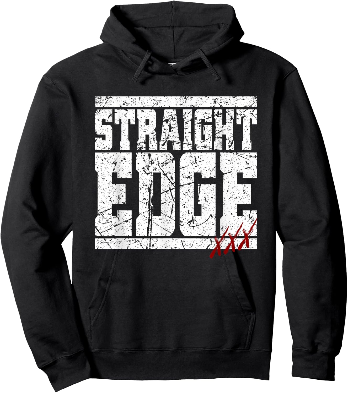 Straight Edge Saying Quote For Straight Edger Lifestyle XXX Hoodie - Hoodie | Black